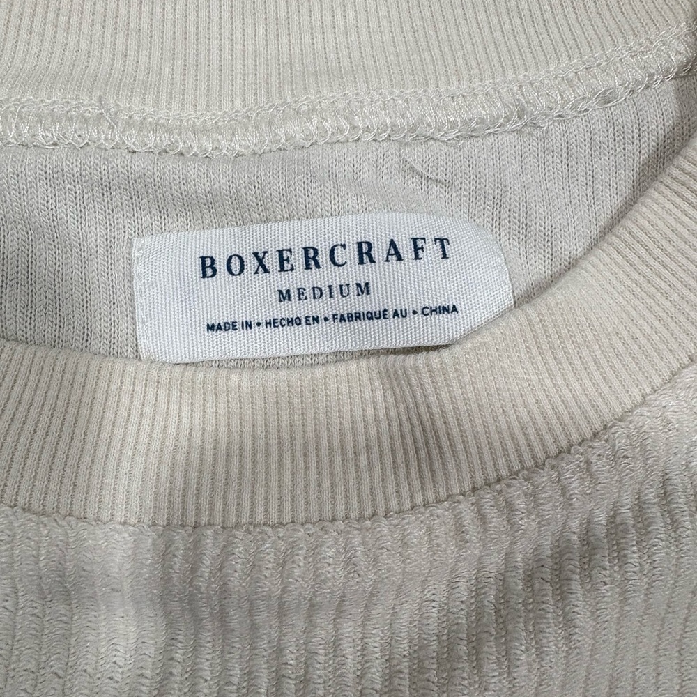 Boxercraft Cream Ribbed Sweatshirt - Picture 3 of 6